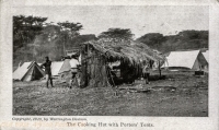 The cooking hut with Porters Tents